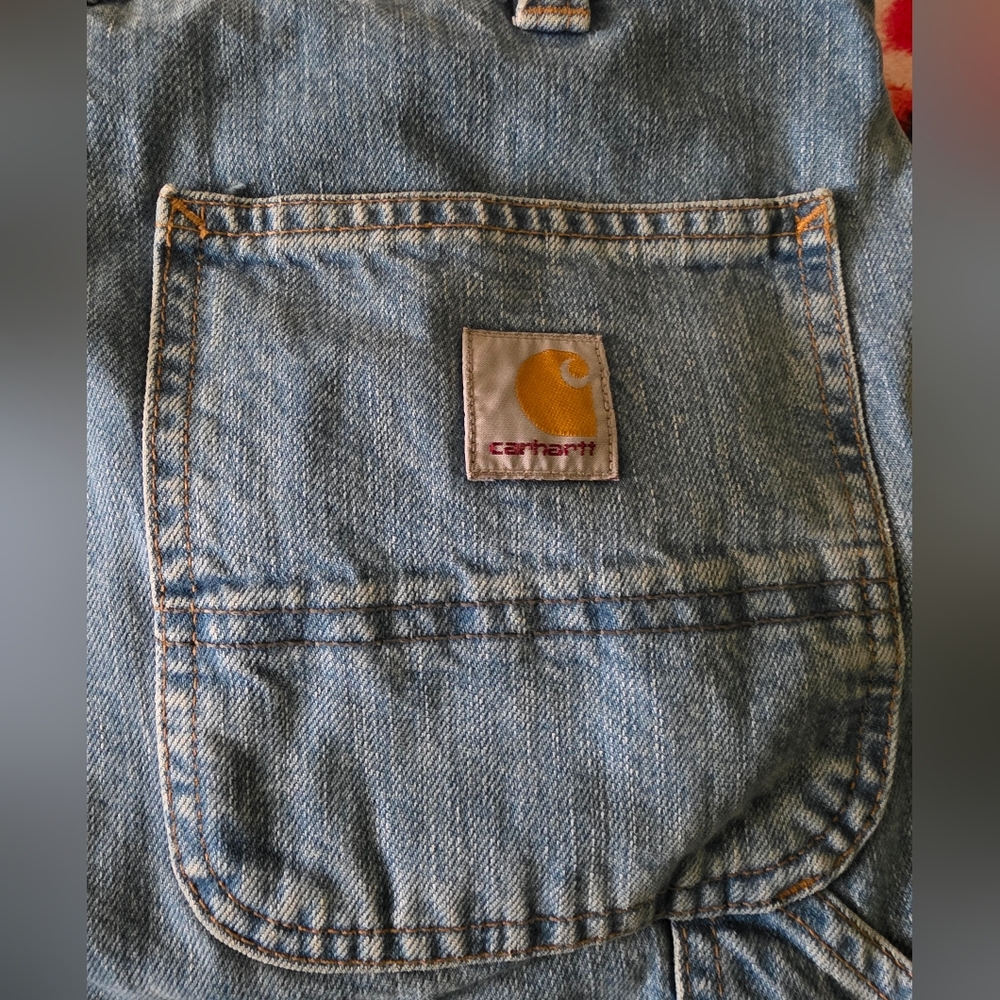 Carhartt Men's Loose Fit Carpenter Jeans Cove Size 28×32 - Picture 5 of 11